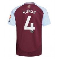 Camiseta Aston Villa Ezri Konsa #4 Primera Equipación Replica 2024-25 mangas cortas